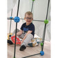 Matchaccino Construction Fort Building Kit - 85 Pieces With Storage Bag - Blue And Green Stem Building Kit Gift For Kids…