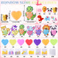 Vellibring 28Pack Valentines Day Gifts For Kids Included Heart Shape Slime Stress Relief Toys With Cute Animal Cards Bulk For Va