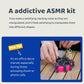 Likee Easy-Shape Ferrite Putty Magnetic Fidget Toys For Men Women Adult Stress Relief, Include Strong Magnet Base & 500+ Black Pebbles, Captivating Desk Decoration Thoughtful Colleague Gifts (Pink)
