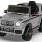 Anpabo Licensed Mercedes-Benz G63 Car For Kids, 12V Ride On Car W/Parent Remote Control, Low Battery Voice Prompt, Led Headlight, Music Player & Horn, Soft Start, Kids Electric Vehicle, Grey
