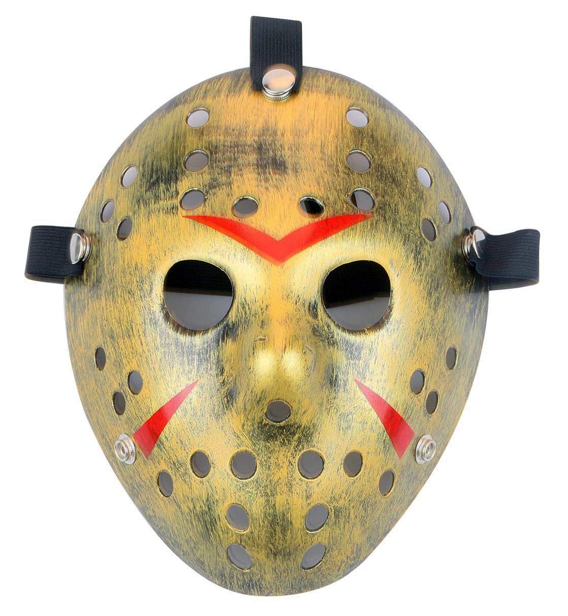 Gmasking Horror Halloween Costume Hockey Mask Party Cosplay Props (Thicken-yellow)