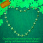 CAMIRUS 20Pcs St. Patrick's Day Shamrock, Irish Clover Green Bead Pendant, St. Patricks Day Metallic Shamrock Beaded for St. Pat
