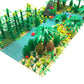 Forest Garden Building Sets Parts Plants Trees Flowers Scenery Accessories Animals Building Bricks Toy Set for Boys Girls Kids 6+ Gifts(2 Pieces 10 Base Plates)