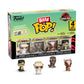 Funko Bitty Pop! Jurassic Park: John Hammond, Tyrannosaurus Fossil, Stygimoloch, and Velociraptor, with a 1 in 6 Chance for a My