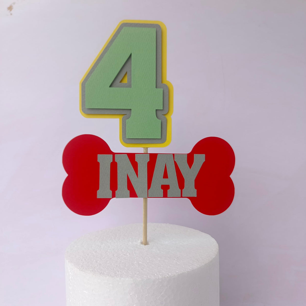 Sam Cute Land Handcrafted Paw Cake Topper