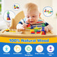 6-In-1 Baby Toys 6 To 12 Months, Montessori Toys For Babies 6-12-18 Months, Infant Teething Toys Stacking Blocks Rings Sensory B