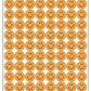 Neon Orange Smiles superSpots Stickers