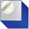 8 Pack Peel And Stick Baseplates, Stickers Baseplates, Compatible With All Major Brands - 10 Inch X 10 Inch (8 Blue)