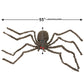 Big Mo's Toys Creepy Spider - Realistic Black Tarantula with Red LED Eyes