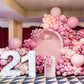 Partywoo Boho Pink And Rose Gold Balloons, 140 Pcs Boho Pink And Metallic Rose Gold Balloons Different Sizes Pack Of 18 Inch 12 Inch 10 Inch 5 Inch For Balloon Garland Or Arch As Party Decorations