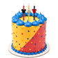 Disneys Mickey Mouse Birthday Cake Candles | 6 Birthday Candles for Cake Decorations, Red, Yellow & Black Stripe Candles for Mi