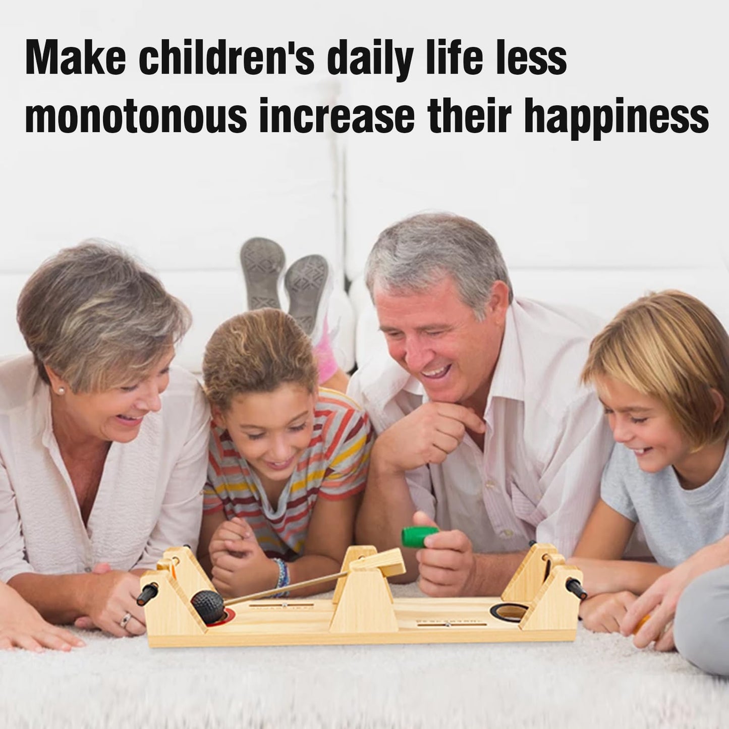 Juwano Volleyshot, Suitable For All Ages Volleyshot Tabletop Game, Entertaining Wooden 2-Player Tabletop Skill Game For Parties