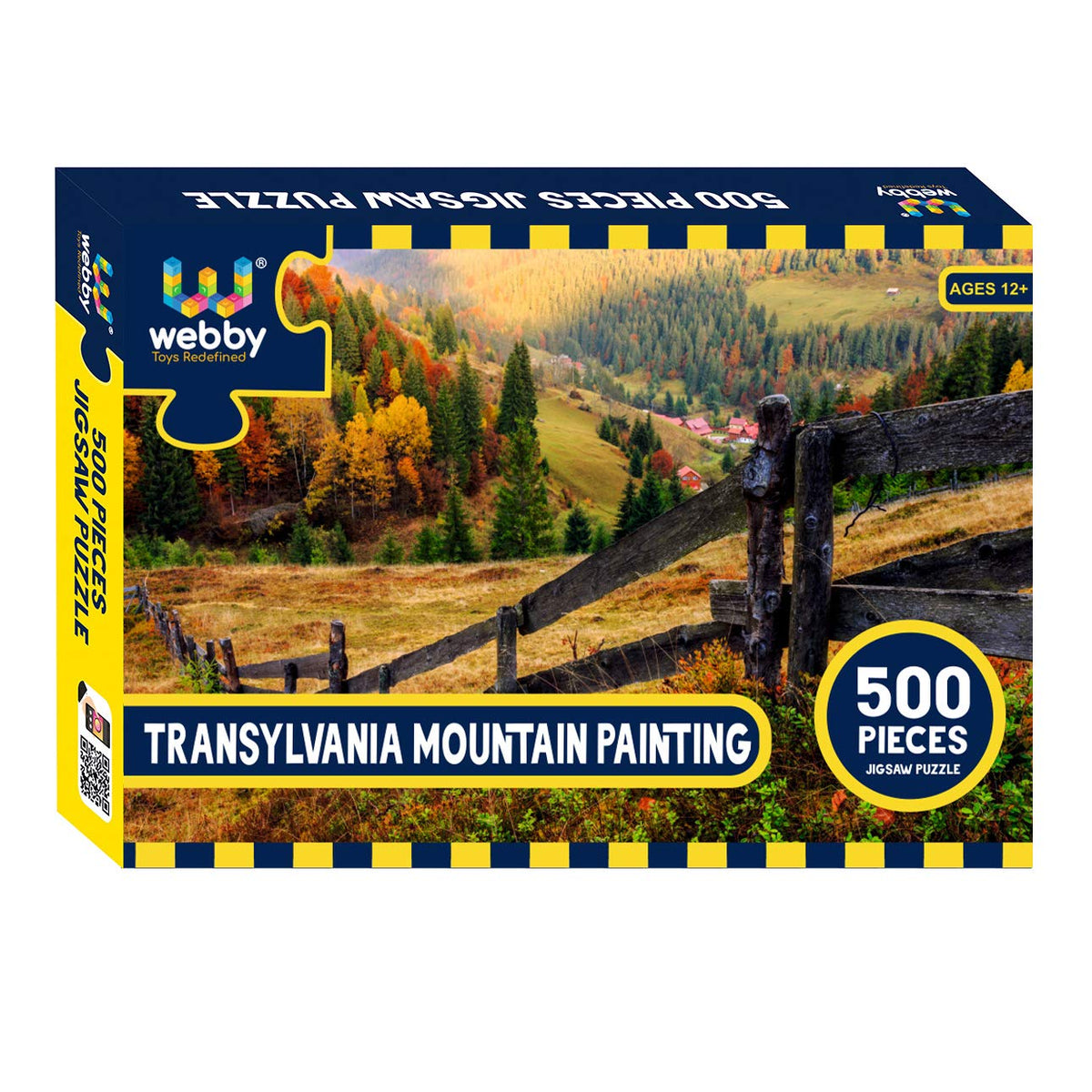Webby Transylvania Mountain Painting Jigsaw Puzzle, 500 Pieces