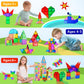 Love&Mini Magnetic Building Blocks - 75 Pcs 3D Stem Toys Building Blocks Preschool Learning Sensory Toys For 1 2 3 4 5 6 7 8 Years Old Boys Girls Birthday Xmas Gifts