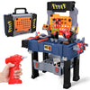 Kids Tool Bench, Toddler Workbench with Electric Drill and Realistic Toy Tools, Toy Tool Bench Workshop, Pretend Play Kids Tool