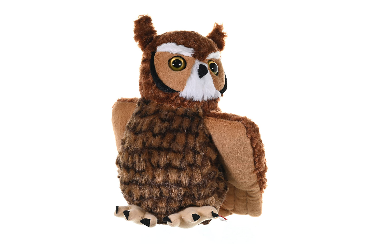 Wild Republic Great Horned Owl Plush, Stuffed Animal, Plush Toy, Kids Gifts, Cuddlekins 12', Model Number: 12310