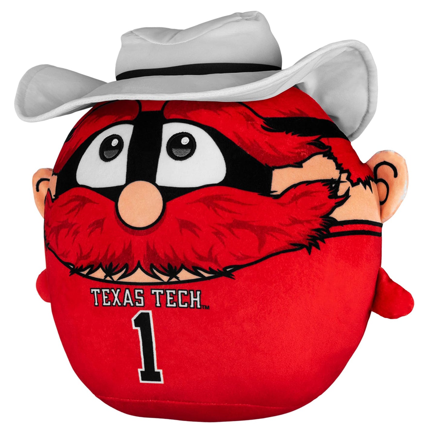 Sleep Squad Texas Tech Red Raiders Raider Red 12'' Mascot Kiri Cloud Plushie - Official Collegiate Plush