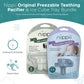 Nippii Freezer Teether Pacifier & Ice Cube Tray - Soft BPA Free Silicone Teething Toy for Babies 0-9 Months - Clear