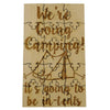 We'Re Going Camping! It'S Going To Be In-Tents - 15 Piece Wood Jigsaw Puzzle, 6'' X 3.5'' Surprise Vacation Trip Reveal