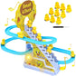 Quxevia Duck Track Toy Set  Interactive Sliding Duck Race Track with Music & Light, Educational STEM Building Track Toy for Kid