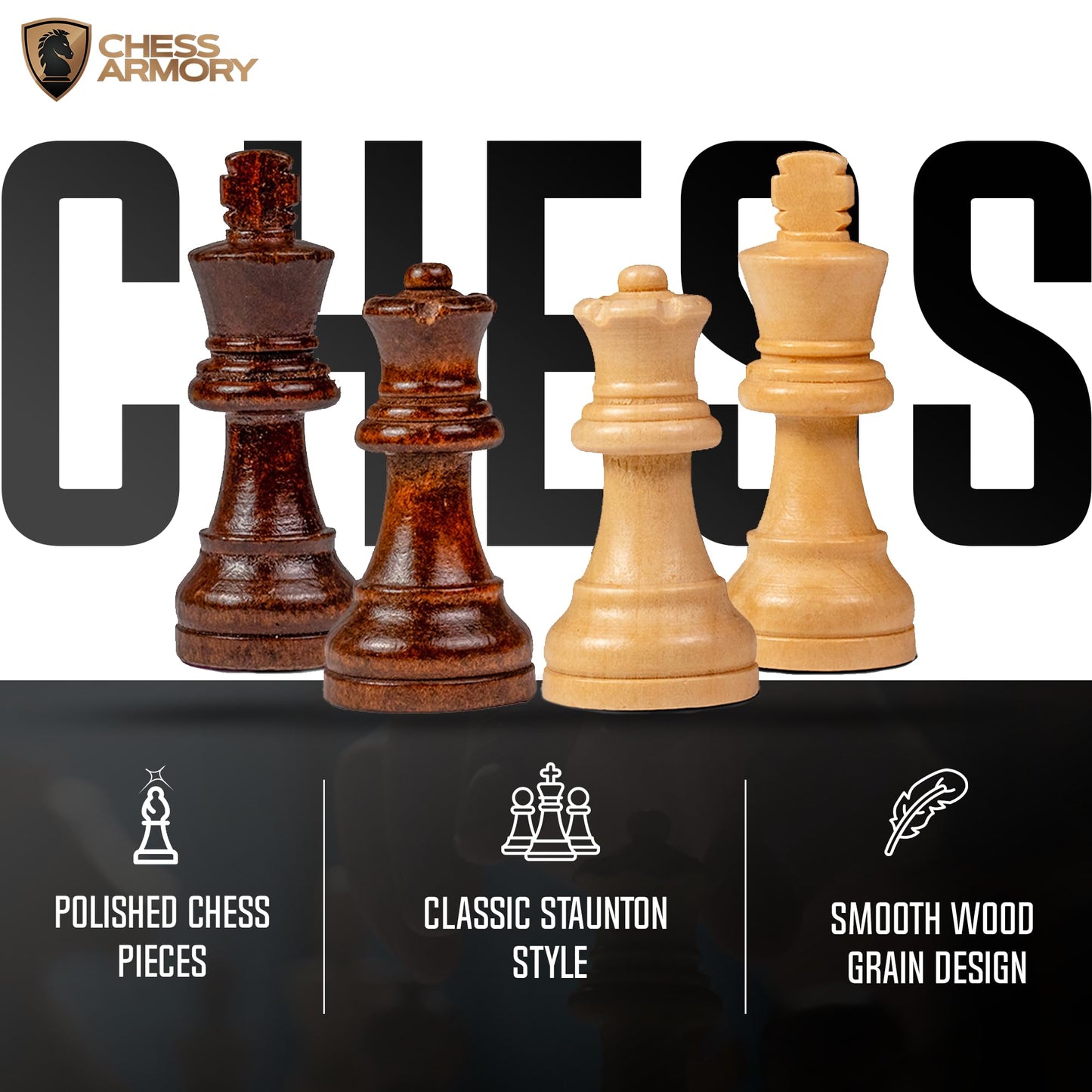 Chess protective coveringy enhanced Chess Set - Wooden Board Game with a Portable Wood Case and SeStorage for Pieces  Set for Kids and mature-themeds (Walnut Wood)