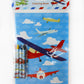 TINYMILLS Airplane Coloring Book Set with 12 Coloring Books and 48 Crayons Airplane Birthday Party Supplies Favor Bag Filler Car