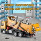 TAKGUD Dump Truck for Boys Age 4-7, 12'' Big Plastic Toy Dump Truck with Sounds & Lights, Construction Vehicle Toys with Movable