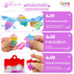 Onkull 24 Packs Valentines Day 6-Design Gift Pop Bubble Keychains, Mini Colored Pop, Multi-Shape Stress Relief Fidget Toys For K