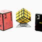 D Eternal Gold Mirror Cube 3x3 High Speed Magic Puzzle Cube 3 by 3 Magic Puzzle Cube (Gold Mirror with Cube Stand & Bag)
