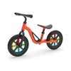 Chillafish Charlie Glow Lightweight Toddler Balance Bike Trainer With Light-Up Wheels For Children 18-48 Months, Learn To Ride With 10-Inch No-Puncture Tires, Adjustable Seat And Carry Handle, Orange