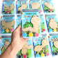 12 Pack Bug Party Favors for Kids - Individually Wrapped Paint Your Own Wooden Magnet Craft Kits with Thank You Card, Insect Bir