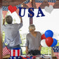 Zjdhpty Red White And Blue Balloon Stand Centerpiece Table Decorations For 4Th Of July Father'S Day Graduation Birthday Party De