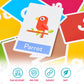 merka Toddler Flash Cards - Set of 58 Double-Sided Educational Cards for Kids 1-4 Years, Colors, Shapes, Numbers, and Letters, Cardstock, Small