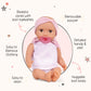 Lullababy - Doll & Twin Stroller Accessories Set - Foldable Canopy & Storage Basket - Pink & Golden Stars Design - Pretend Play