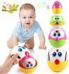 Okkidy Easter Egg Toys For Toddlers - 8 Pcs Nesting & Stacking Chicks, Fillable Plastic Eggs, Educational Easter Gift For 18M, 2