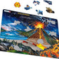 Larsen Puzzles Volcanoes 70 Piece Children'S Educational Jigsaw Puzzle
