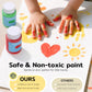 TMOL Washable Finger Paints for Toddlers, 40 PCS Non-Toxic Art Supplies, 10 Vibrant Colors, 0.21 Fl Oz Each, Safe for Kids Age 3