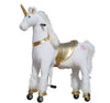 Medallion - My Pony Ride On Real Walking Horse For Children 5 To 12 Years Old Or Up To 110 Pounds (Color Medium Golden Unicorn) For Girls 5 To 12 Years Old