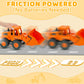 Beestech Construction Toys for 3 Years Old Boys Girls Kids, Friction Powered Construction Truck Toys Vehicles Sand Toys Trucks E
