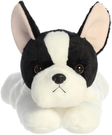 Aurora® Adorable Flopsie™ French Bulldog Pup Stuffed Animal - Playful Ease - Timeless Companions - White 12 Inches