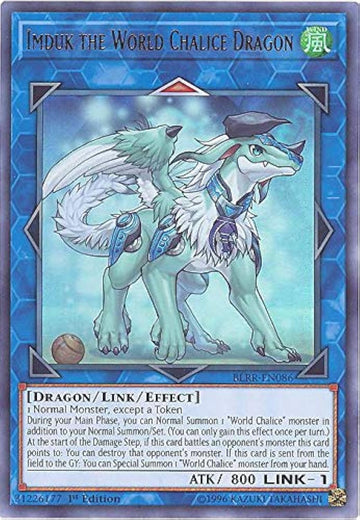 Yu-Gi-Oh! - Imduk The World Chalice Dragon - Blrr-En086 - Ultra Rare - 1St Edition - Battles Of Legend: Relentless Revenge