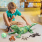 Hydren Lizard Stuffed Animal Plush Toy 26 Inch Iguana Plush With 4 Babies Inside Large Simulation Iguana Dragon Animal Toy Gifts