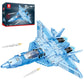 Reobrix SU-57 Fighter Jet Building Set, Large 33030 Model Kit, 1,456 PCS Plastic Military Airplane for Adults and Kids 14+