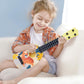 Yoloplus+ Kids Toy Ukulele, Kids Guitar Musical Toy,17 Inch 4 Steel Strings, With Pick, Kids Play Early Educational Learning Musical Instrument Gift For Preschool Children (17 Inch Yellow Color)