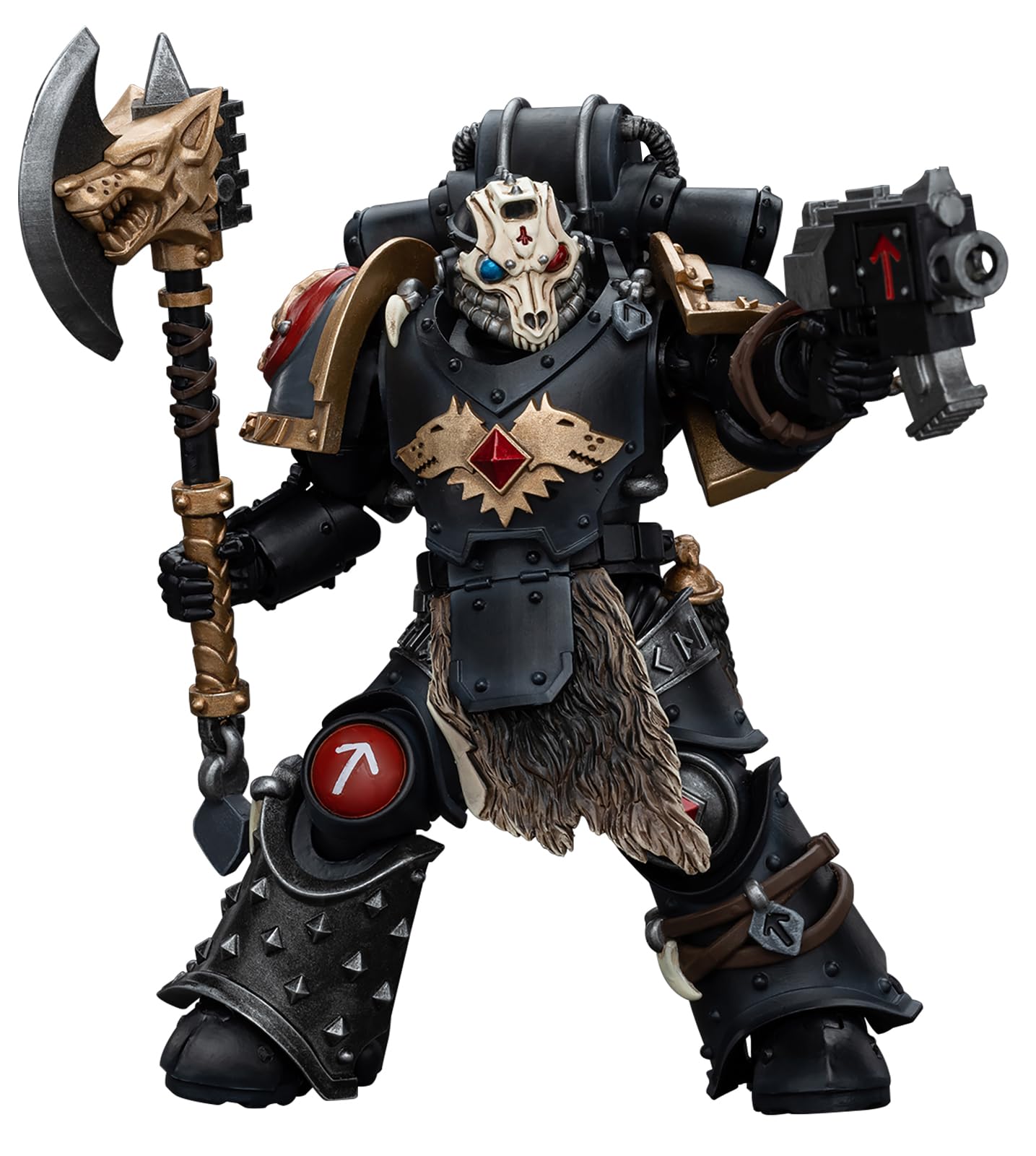 Joytoy Warhammer 40K 1/18 Action Figures, Space Wolves Deathsworn Pack Deathsworn 4 Perfect For Collectors & Decor, Ideal Gift F