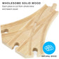Conductor Carl Wooden Train Track Set, 42 Pieces - Solid Wood Wooden Train Track Accessories Compatible With Most Major Toy Trai