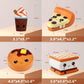 Anboor 4 Pcs Squishies Smore Waffle Cake Pizza Coffee Cup Kawaii Scented Soft Slow Rising Squeeze Stress Relief Kids Toy