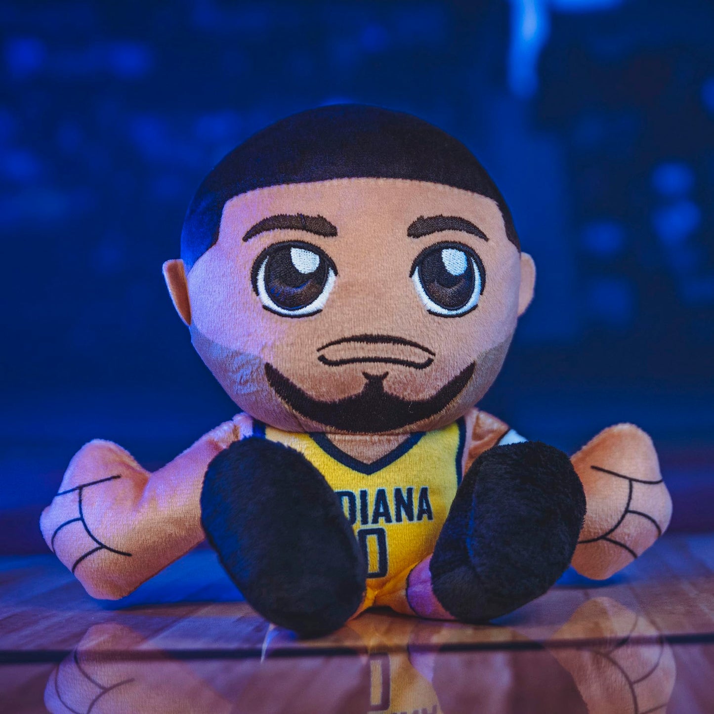 Bleacher Creatures Indiana Pacers Tyrese Haliburton 8' Nba Kuricha Sitting Plush - Soft Chibi Inspired Nba Superstar