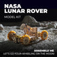 UGEARS NASA Lunar Rover Model Kit - 3D Wooden Mechanical Puzzles for Adults to Build - Space Gifts for Teen - NASA Official Spac