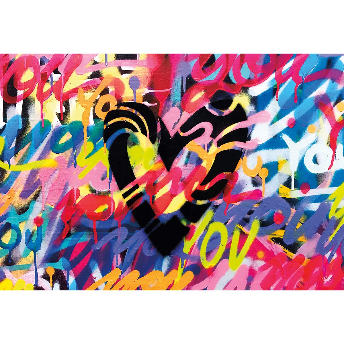 Turner Licensing 1000 PC Puzzle - Love You by Jason Naylor, Multicolor, Model 8410521, Plastic Material